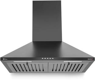SUJATA Jade 60 Chimney for Kitchen | Chimney For Kitchen 60cm | Dual Baffle Filter | Wall Mounted Blac...