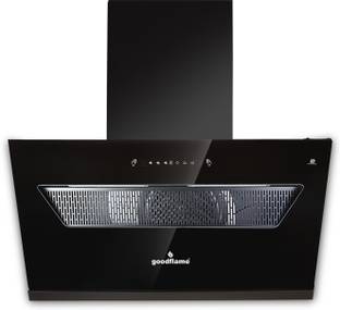 goodflame HECTA 60 CM AUTO CLEAN CHIMNEY Auto Clean Wall Mounted Black 1550 CMH Chimney