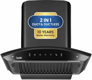 Uplift Titania 60 Motion Sensor Auto Clean Wall Mounted Black 1350 CMH Chimney