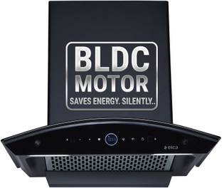 Elica PRO PLUS FL BLDC 60 HAC LTW MS NERO Auto Clean Curved Glass 60 CM | BLDC Motor with RPM Display ...