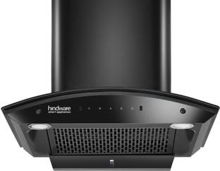 Hindware Smart Appliances Ripple Blk Plus Autoclean 60 IN Auto Clean | Curved Glass | Filterless | Tou...