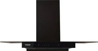 Hindware Mariana Autoclean 90 Auto Clean Wall Mounted Black 1180 CMH Chimney