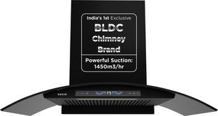 Koche ENZO 90 CM BLDC Auto Clean Wall Mounted Black 1450 CMH Chimney