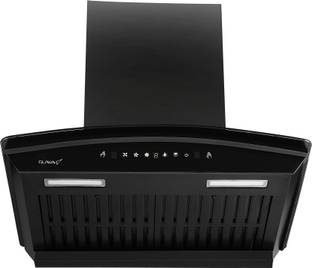 RUWA RAVE-BLACK Auto Clean Wall Mounted BLACK 1200 CMH Chimney