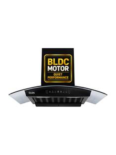 Glen ISPA BLDC AC BL 90cm 1400 CMH 90 cm Curved Glass 90 cm|BLDC Motor|Touch & Gesture Control| Autocl...