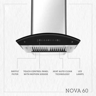 J&W WCNOVA60 1200 CMH 60 cm Chimney