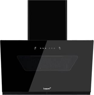 LIVPURE EMERALD-NEO-90-FL-HAC Auto Clean Wall Mounted Black 1400 CMH Chimney