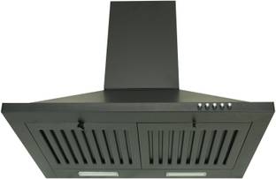 Jeemenie 602 Pyramid Wall Mounted Black 900 CMH Chimney