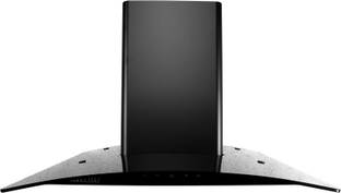 Carysil Tekno 60cm Wall Mounted Black 1150 CMH Chimney