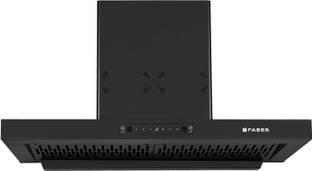 FABER HOOD BONITO 3D IN HC SC FL BK 90 Auto Clean Wall Mounted Black 1250 CMH Chimney