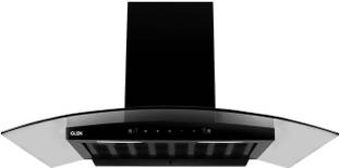 Glen CH 6060 BL AC 90 Auto Clean Wall Mounted Black 1200 CMH Chimney