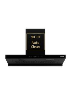 V-Guard T20 Filterless 1300 CMH 90 cm 90cm| Touch & Gesture Control |Powerful Suction Auto Clean Chimn...