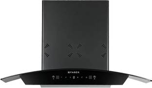 FABER HOOD EVEREST 3D IN HC SC FL LG 75 Auto Clean Wall Mounted Black 1250 CMH Chimney