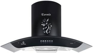 euronix EXOSMO Auto Clean Wall Mounted BLACK 1800 CMH Chimney