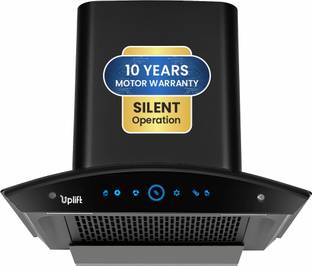 Uplift Platina 60 Motion Sensor 1350 CMH 60 cm Curve Glass 11 Filterless Powerful suction Low Noise Au...