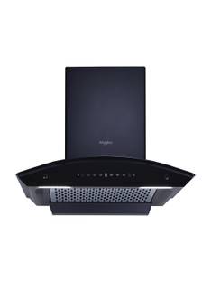 Whirlpool CGFL PRO 604 HAC BK HOOD 1600 CMH 60 cm Curved Glass 60 cm| 11 Years Motor Warranty| Heat Au...