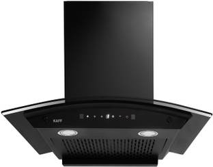 Kaff KEC60A Curve Glass Chimney 60 CM Auto Clean Gesture Control Wall Mounted Grey 1450 CMH Chimney