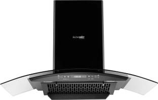 BLOWHOT Acura L BAC Motion Sensor, Heat Auto Clean, Filterless, Curved Glass Hood Auto Clean Wall Moun...