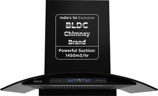 Koche ENZO 75 CM BLDC Auto Clean Wall Mounted Black 1450 CMH Chimney