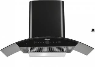 Sunflame SERENO Auto Clean Wall Mounted BLACK 1400 CMH Chimney
