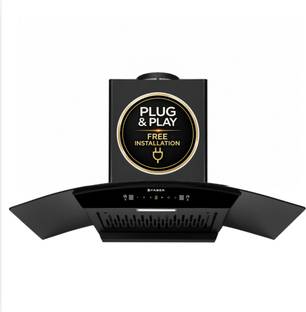 FABER HOOD DELIGHT PRO PNP HC FL SC BK IN 90-C 1500 CMH 90 cm Plug n play 90 cm Auto Clean Chimney
