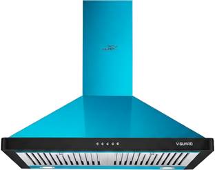V-Guard M20 Push Button Control Chimney Auto Clean Wall Mounted sky blue 1200 CMH Chimney