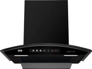 IFB Cooker Hood CS AC FL P 60 ऑटो क्लीन  दीवार पर लगने वाला ब्लैक 1100 CMH चिमनी