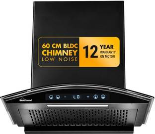 Sunflame BLDC SF-RE60 Auto Clean Wall Mounted Black 1400 CMH Chimney
