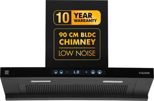 V-Guard BT 90 BLDC 90 cm Auto Clean Wall Mounted Black 1500 CMH Chimney