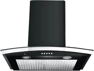 RUWA Dove black 60 Wall Mounted Black 1100 CMH Chimney