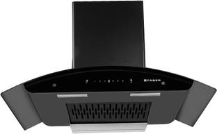 FABER HOOD MAGNUS IN HC SC FL EBK 90 Auto Clean Wall Mounted BLACK 1500 CMH Chimney