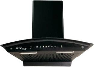 HPC 2025 Auto Clean Wall and Ceiling Mounted BLACK 1300 CMH Chimney