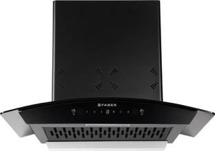 FABER Hood Stella 3D IN HC SC FL BK 75 Auto Clean Wall Mounted Black 1350 CMH Chimney