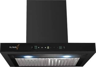 RUWA JADE BLACK PREMIUM 60 Auto Clean Wall Mounted Black 1200 CMH Chimney