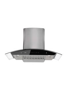 AGARO Grand Kitchen Chimney 90 cm 1200 m3/hr Auto-Clean Curved Glass Kitchen Hood 1200 CMH 90 cm Auto ...