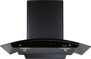Elica FL 900 SLIM HAC MS NERO Auto Clean Curved Glass 90 cm| 5 Years Motor Warranty|Heat Autoclean| Ge...