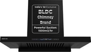 Koche STARK 90 CM BLDC Auto Clean Wall Mounted Black 1500 CMH Chimney