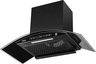Hindware Dvina NEO 60 cm chimney Auto Clean Wall Mounted black mat 1200 CMH Chimney