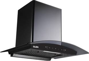 Glen ISPA 60 cm BL filterless 1050 CMH 60 cm Curved Glass 60 cm|Touch & Gesture Control| Autoclean| Fi...