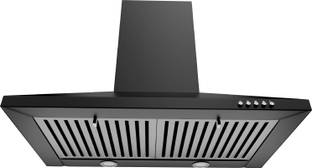 Lifelong LLLACP01 Double Baffle Filter 60 cm Push Button Control Pyramid Wall Mounted Black 1000 CMH C...