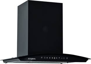 Amplesta Stella Auto Clean Curved 60cm,1350 cmh, Touch & Gesture Control, Filterless Auto Clean Wall M...