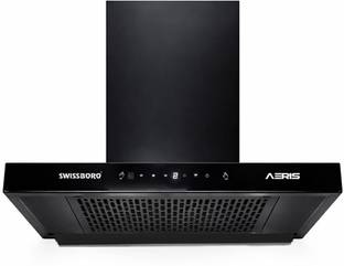 swissboro AERIS Pro T Kitchen Chimney 60 cm, 1400 m³/hr Suction | Filterless Auto Clean Auto Clean Wal...