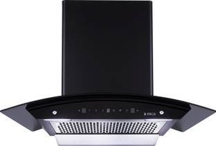 Elica WDFL 750 HAC LTW MS NERO Auto Clean Curved Glass 75 CM | 15 Years Motor Warranty|Heat Autoclean|...