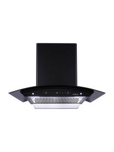 Elica WDFL 750 HAC LTW MS NERO 1350 CMH 75 cm Curved Glass 75 CM | 15 Years Motor Warranty|Heat Autocl...
