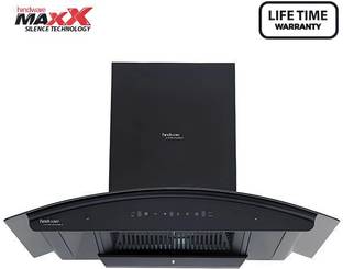 Hindware ZINNIA BLK 90 | MaxX SILENCE CHIMNEY | Filterless | 4 Speed Gesture Control | Auto Clean Wall...