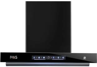 IVAS Zyara 60 cm Auto Clean Wall and Ceiling Mounted Black 2000 CMH Chimney