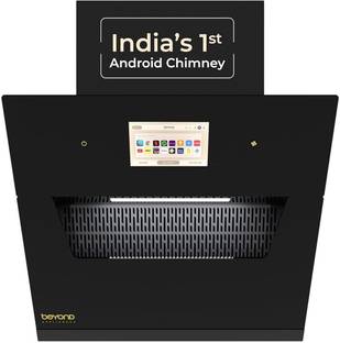Beyond Appliances Eris 60cm Slant Android Chimney Filter-Less| Motion Sensor Auto Clean Wall Mounted B...