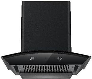 Carysil KIA FL 90cm Auto Clean Wall Mounted Black 1400 CMH Chimney