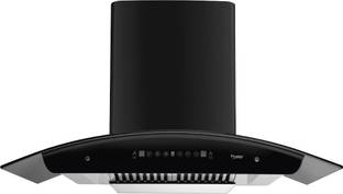 Prestige 900 mm Auto Clean Wall Mounted Black 700 CMH Chimney