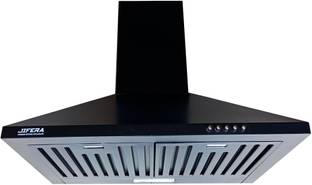 Jifera Mini s 60 Wall Mounted Black 1000 CMH Chimney